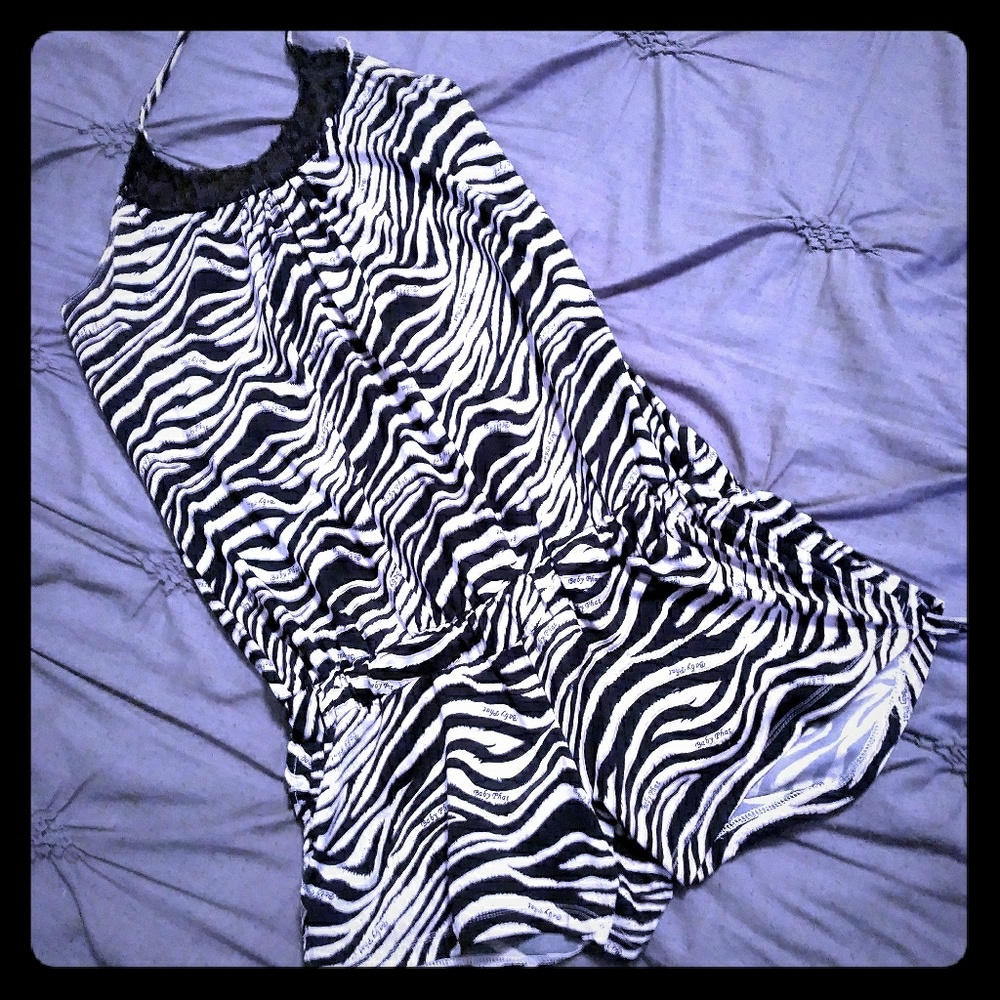 Baby Phat Zebra skin Romper